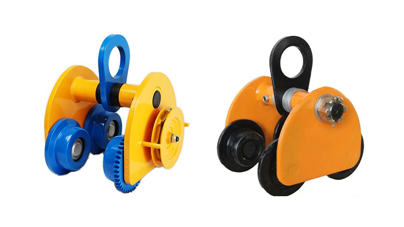 একটি গিয়ারযুক্ত ট্রলি এবং একটি প্লেইন ট্রলির মধ্যে পার্থক্য কী?